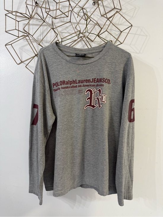 Polo Ralph Lauren Other - Polo by Ralph Lauren Gray Crewneck Sweatshirt with Maroon Graphics